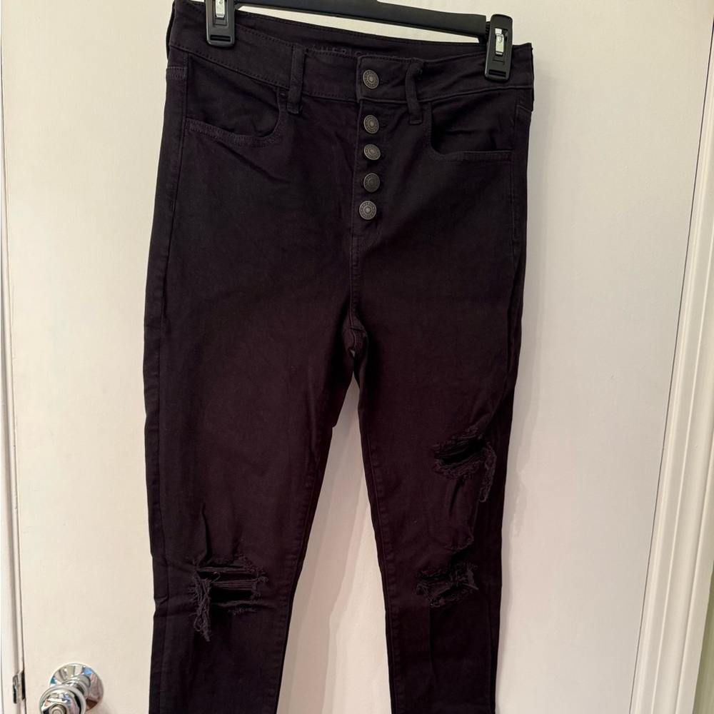 American Eagle black skinny jeans